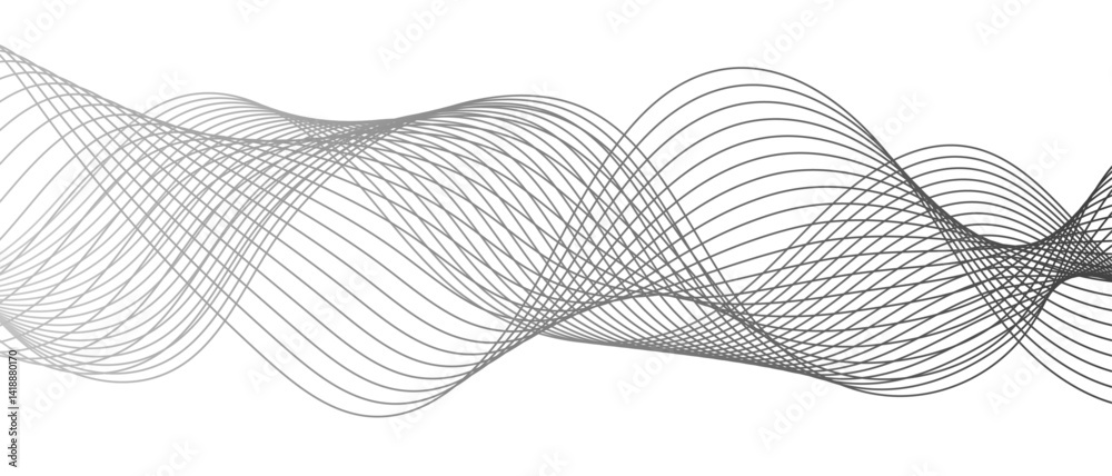 Wall mural modern wave abstract background vector background with curved shapes. geometric design used for para
