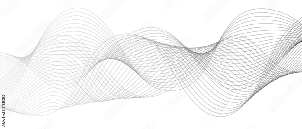 Wall mural modern wave abstract background vector background with curved shapes. geometric design used for para
