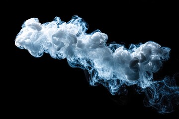 Abstract smoke design on black background