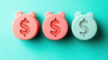 Interest rate percentages on paper sheet