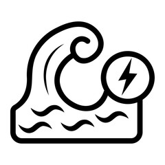 Obraz premium wave Line Icon