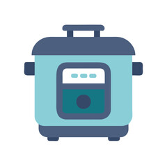 Cute Cartoon Pressure Cooker Illustration On A Black Background