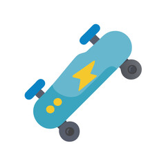 Electric Skateboard Icon Illustration for Design Projects