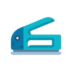 Blue Paper Hole Puncher on a Black Background