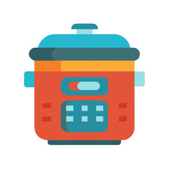 Colorful Instant Pot Kitchen Appliance Illustration on Black