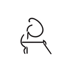 vector illustration of a silhouette of a man