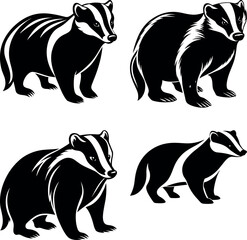 badger-vector-silhouette illustration