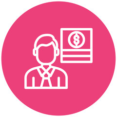 Finance Officer Vector Icon