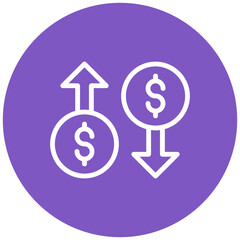 Profit Loss Vector Icon