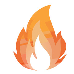 vector illustration of a fire