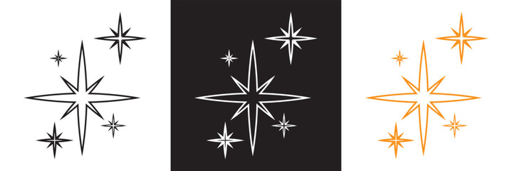 Twinkle star icon glitter bright magic light vector. Magic light pictogram. Vector for websites, mobile interfaces, presentations, banner, visual branding etc. Vector illustration. EPS 10