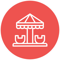 Fototapeta premium Tea Cup Ride Icon