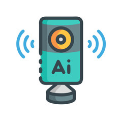 Smart AI speaker device with wireless signal and features