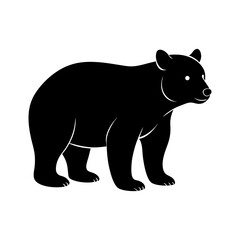 bear-cub-vector-silhouette illustration