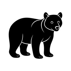 bear-cub-vector-silhouette illustration