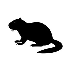beaver-vector-silhouette illustration