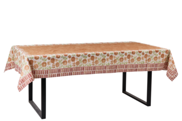 wooden table isolated  Jaipuri Square Cotton Table Cover