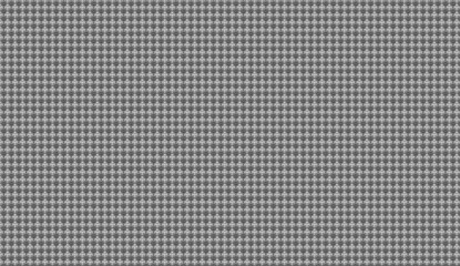 Gray white geometric pattern repeating seamlessly, forming textured surface suitable for textile design, wallpaper, digital graphics