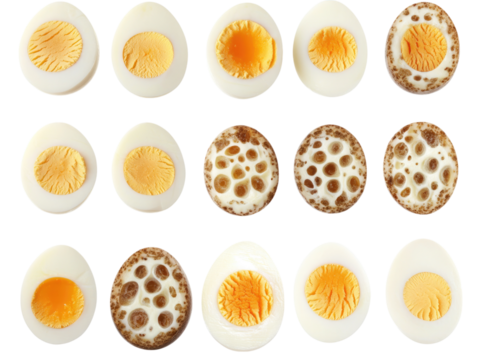 A Detailed Study of Hard-Boiled Eggs:  Visualizing the Effects of Aging and Storage on Egg Yolk and White Texture
