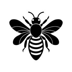 bee-vector-silhouette illustration