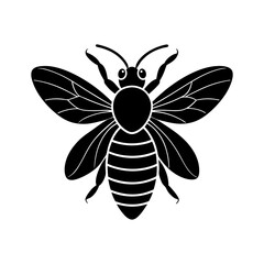 bee-vector-silhouette illustration