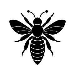 bee-vector-silhouette illustration