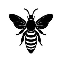 bee-vector-silhouette illustration