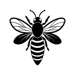 bee-vector-silhouette illustration