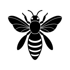 bee-vector-silhouette illustration