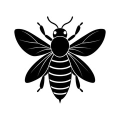 bee-vector-silhouette illustration
