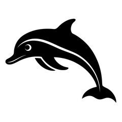 Fototapeta premium dolphin isolated on white background