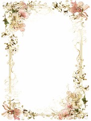 A beautiful floral border that evokes grace and heartfelt appreciation.