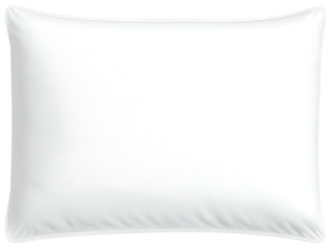 White Pillowcase on Transparent Background