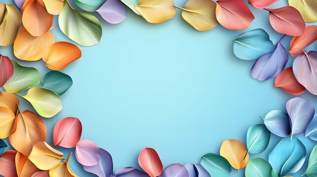 Petal frame design for lovely invites or art showcases celebrating nature's charm.