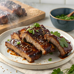 barbecue spare ribs