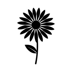 daisy-vector-silhouette illustration