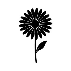 daisy-vector-silhouette illustration
