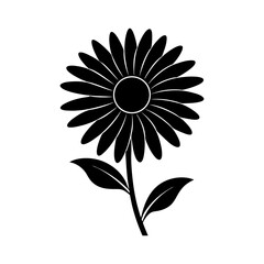 daisy-vector-silhouette illustration