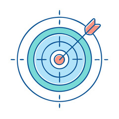 target bullseye  icon, target bullseye  vector illustration-simple illustration of target bullseye , perfect for target bullseye  logos and icons
