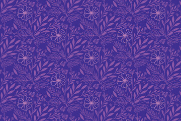 minimalist flower pattern with one line rose and abstract leaf drawings perfect for wrapping fabric women clothing and gifts

