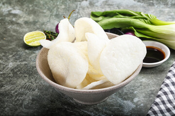 Vietnamese starter appetizer Crab chips