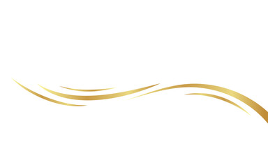 gold wave. gold ribbon for banner decoration with place for text. vector illustration