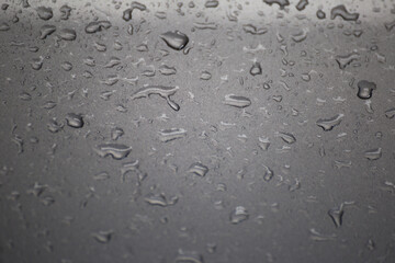 Rainy day reflections urban setting water droplets close-up view nature's beauty serenity
