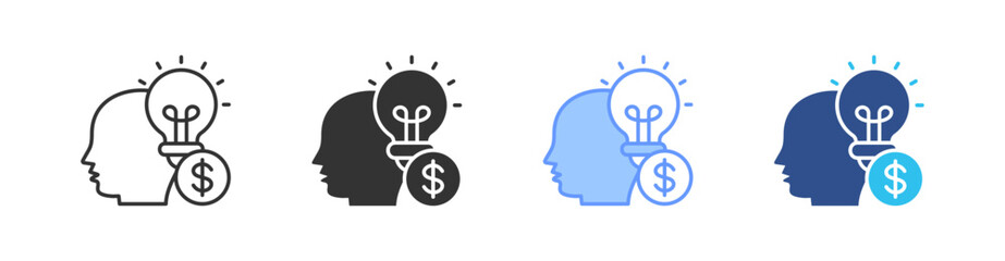 Ideas Multi Style Icon Set Vector 