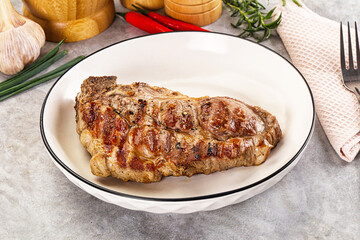 Grilled pork sirloin for dinner