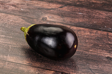 Raw ripe organic eggplant vegetable