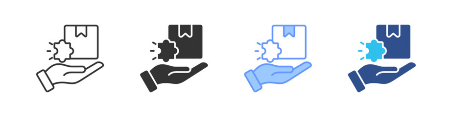 Product Market Fit Multi Style Icon Set Vector 