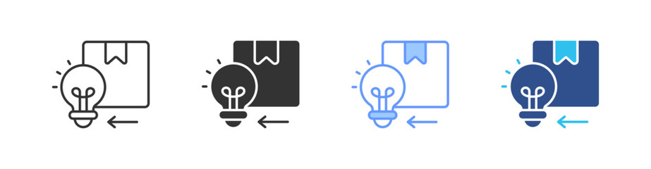 Mvp Multi Style Icon Set Vector 