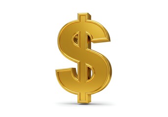 Fototapeta premium Golden dollar symbol