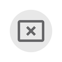 Obraz premium Cancel Presentation Outlined